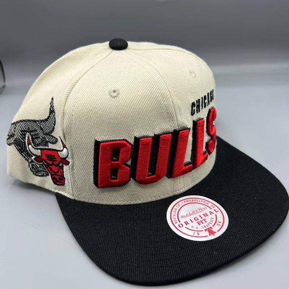 Chicago Bulls Hat Men NBA Draft 1996 Shadow Mitchell & Ness Snap Back Cap New‎